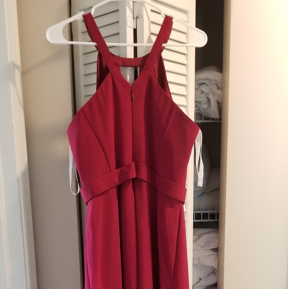 Azazie Bridesmaid Burgundy Dress